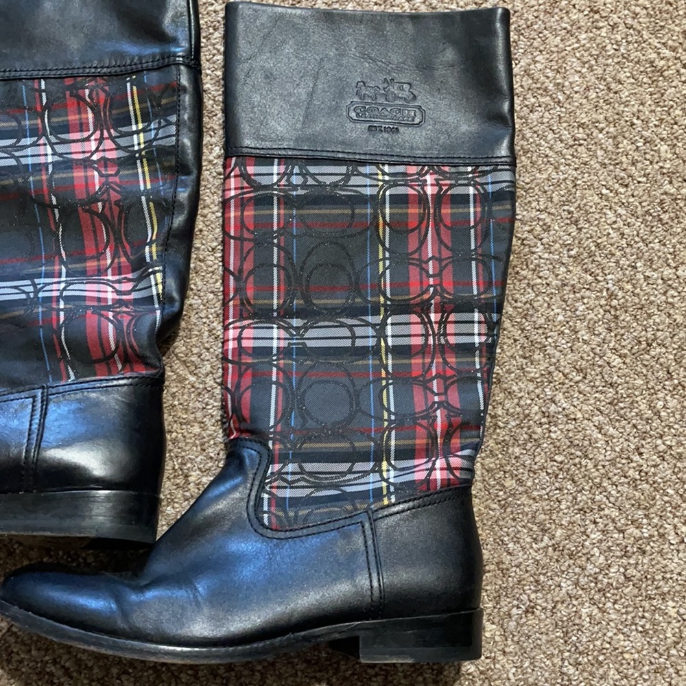 Coach Tartan Chrissi Boots - Picture 2 of 12